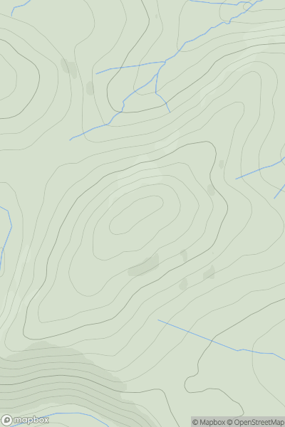 Thumbnail image for Long Hill [Northumberland] showing contour plot for surrounding peak